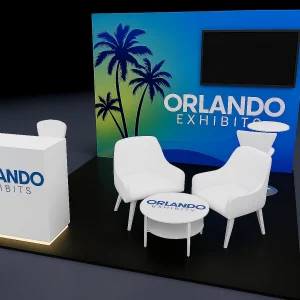 10x10 New Orleans Exhibit Rental Set Up