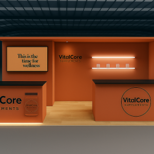 New Orleans 10x20 Custom Exhibit Rental