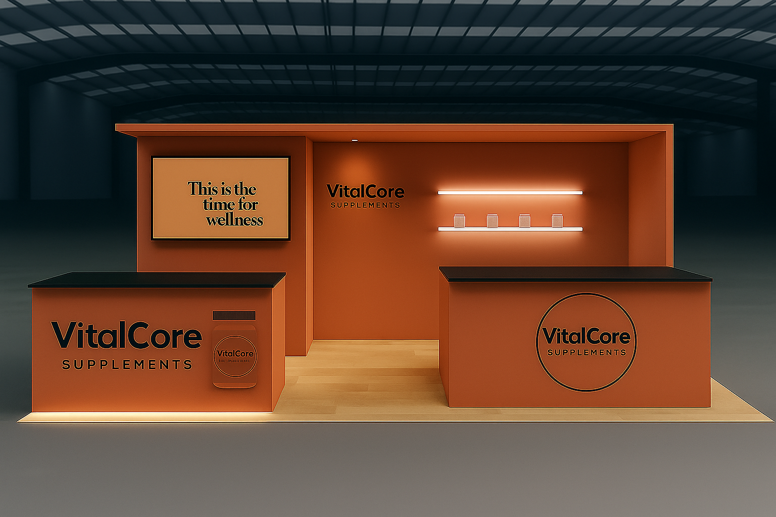 New Orleans 10x20 Custom Exhibit Rental