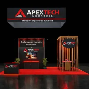 20×30 Industrial Trade Show Booth Design