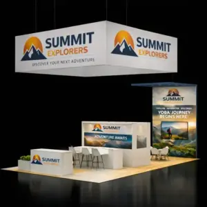 20×30 Travel & Tourism Trade Show Booth