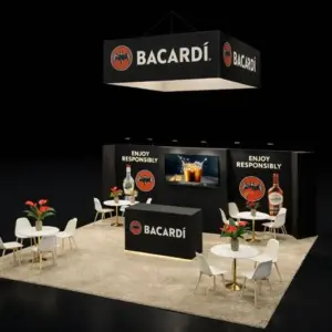 20×20 Brand Promotion Trade Show Booth
