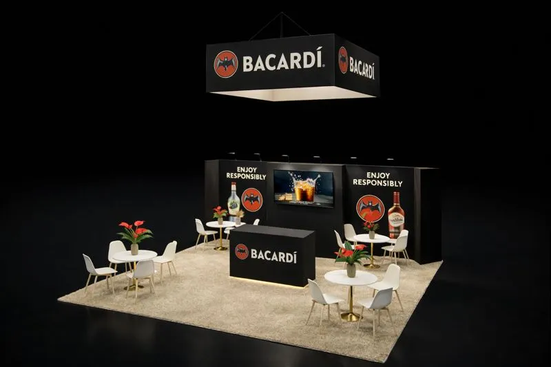 20×20 Brand Promotion Trade Show Booth